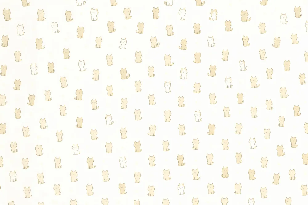 Tapety dla dzieci kotki | Minimalistyczny i uroczy wzór