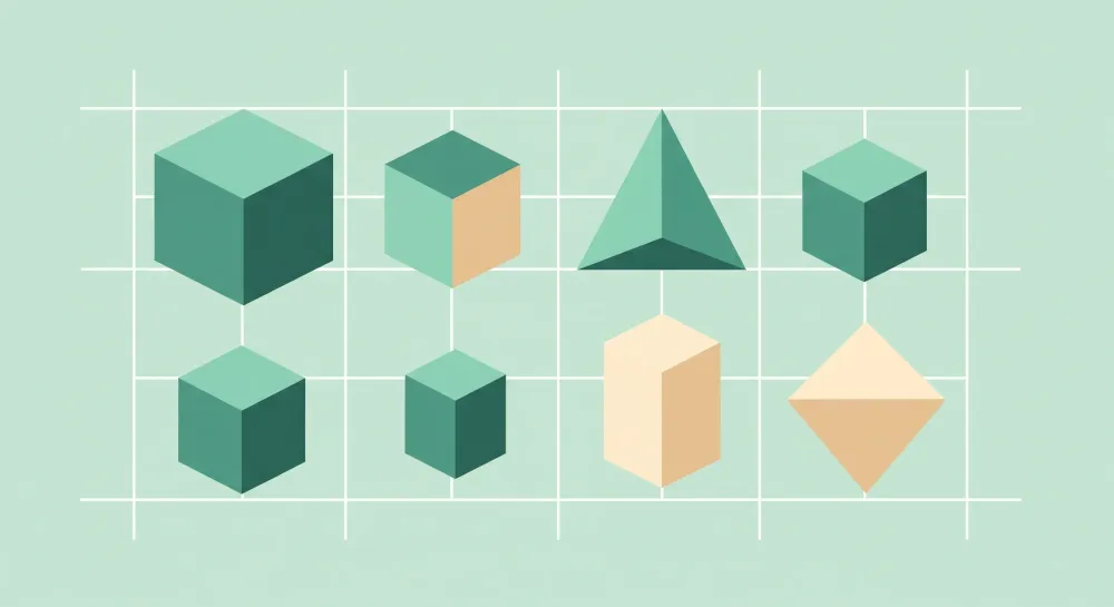 Tapety dla dzieci | Nowoczesne kształty geometryczne na pastelowym tle