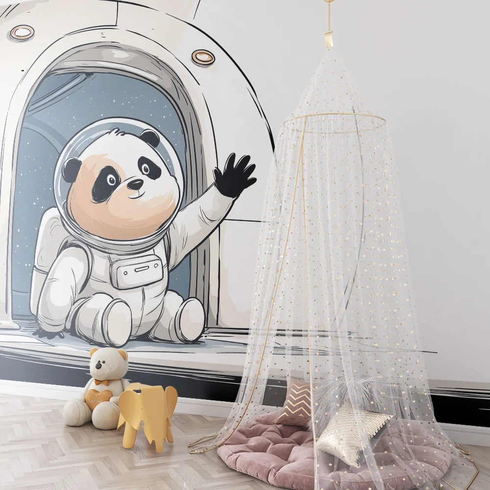 Tapety dla dzieci | Panda astronauta w kosmosie