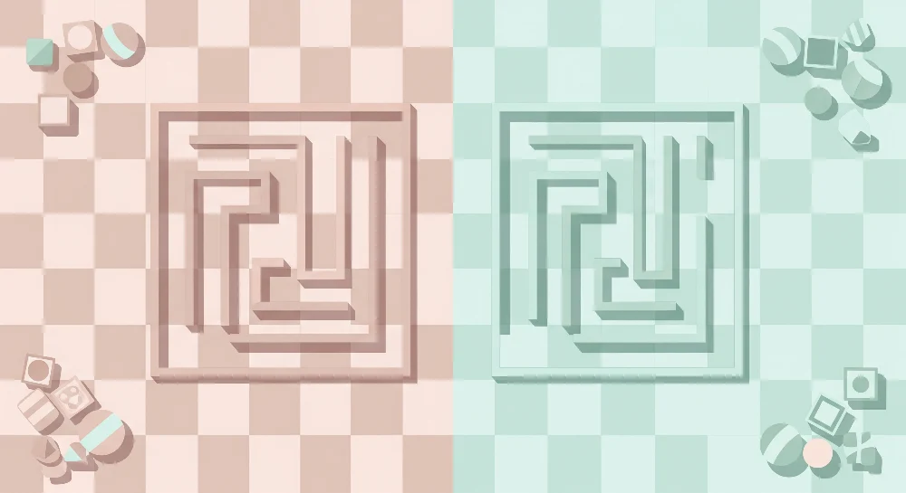 Tapety dla dzieci | Pastelowy labirynt do pobudzania wyobraźni