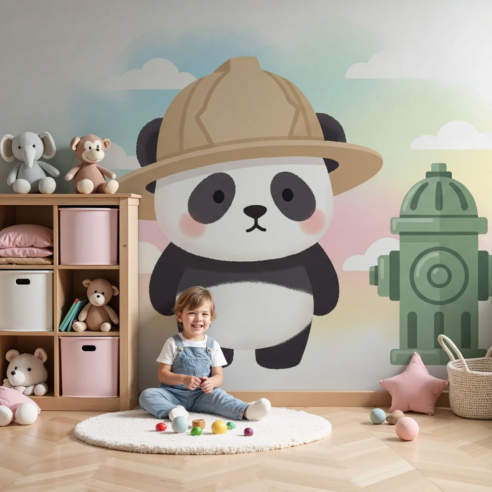 Tapety dla dzieci | Przygody pandy i wężeja