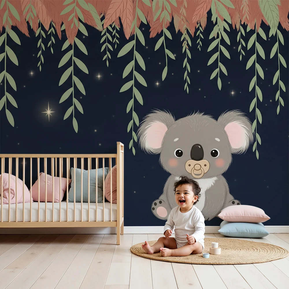Tapety dla dzieci | Uroczy koala pod gwiazdami