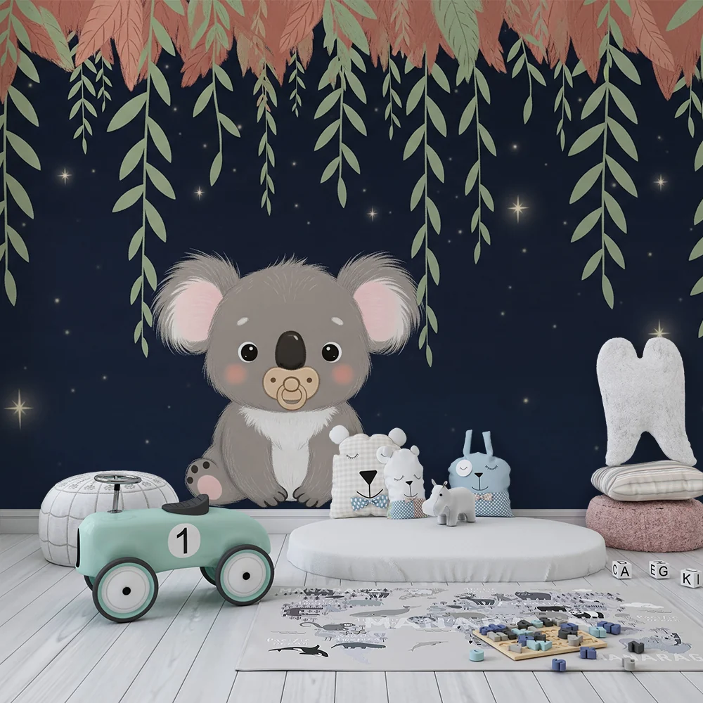 Tapety dla dzieci | Uroczy koala pod gwiazdami