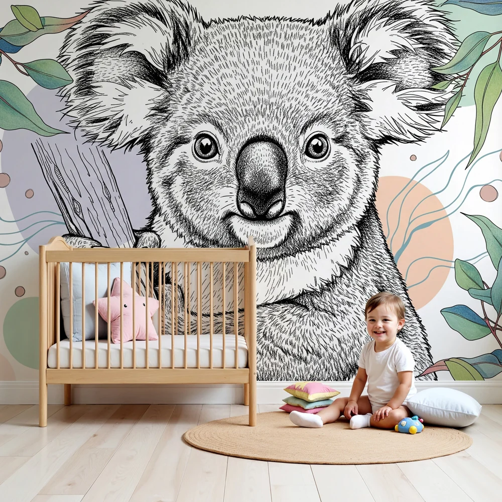 Tapety dla dzieci | Wesoły koala w naturze