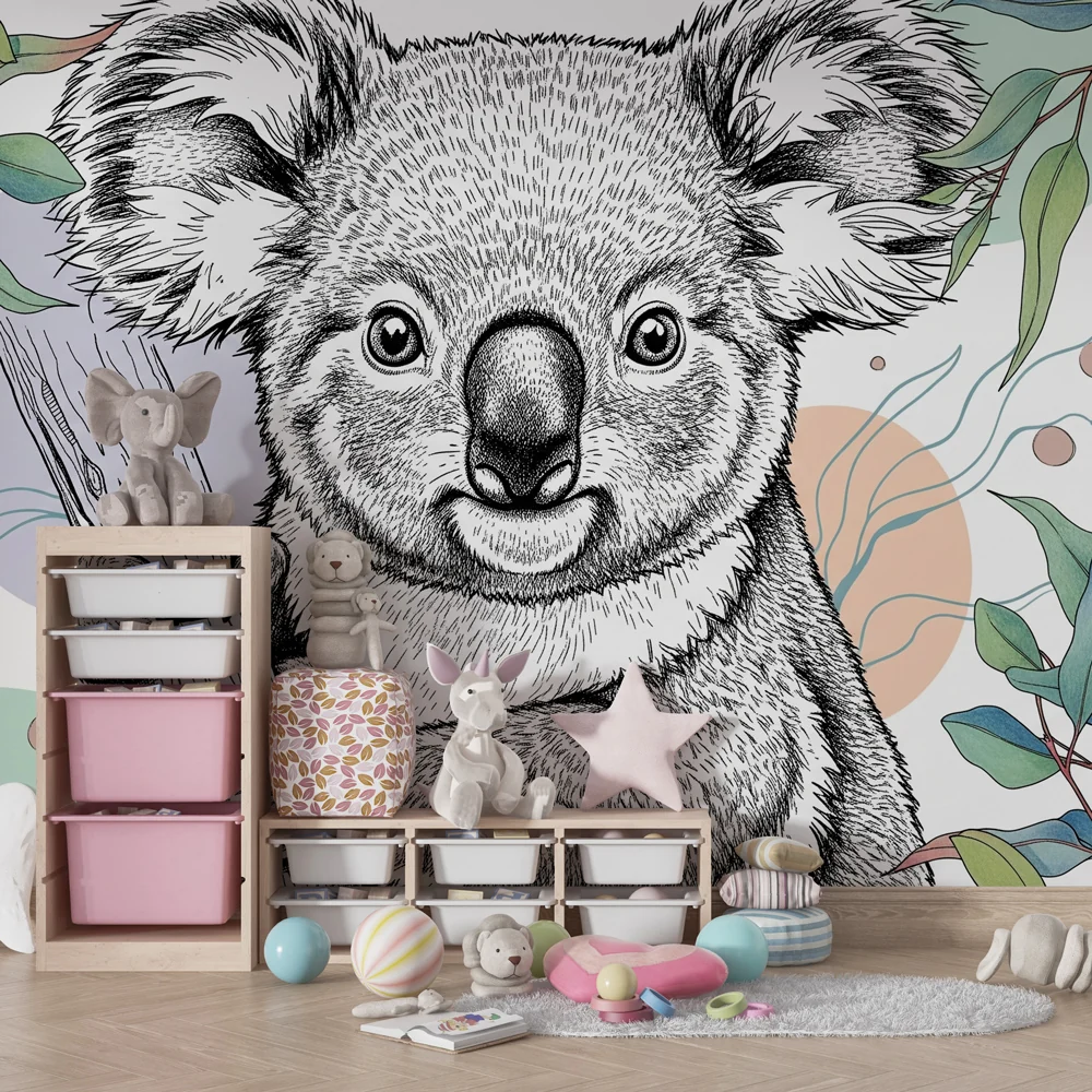 Tapety dla dzieci | Wesoły koala w naturze