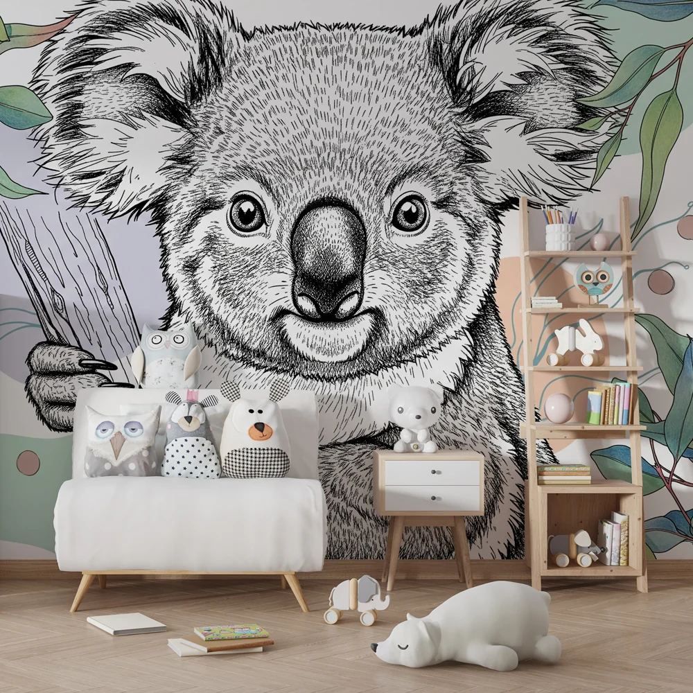 Tapety dla dzieci | Wesoły koala w naturze