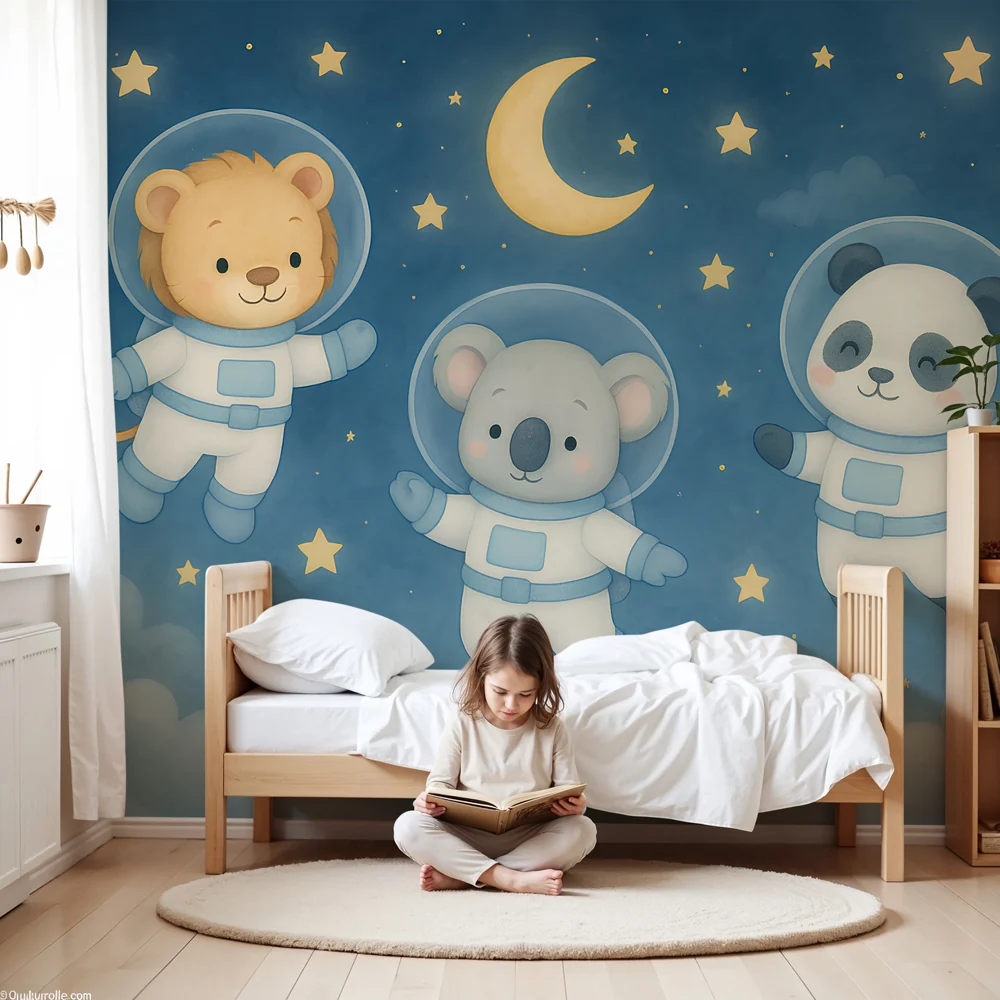 Tapety dla dzieci | Zwierzęta astronautów w kosmosie