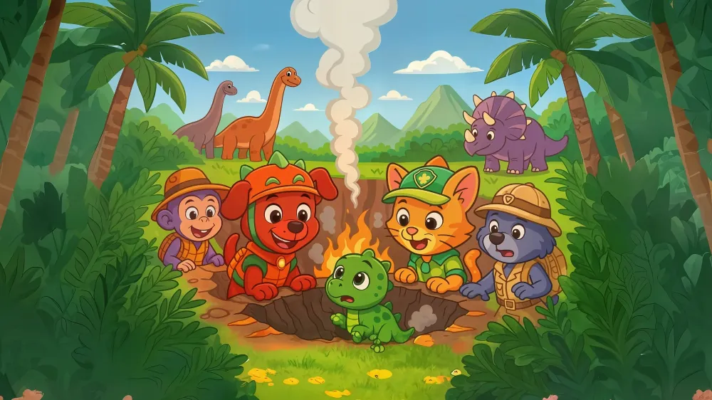 Tapety przygodowe z dinozaurami | Safari z animowanymi zwierzętami