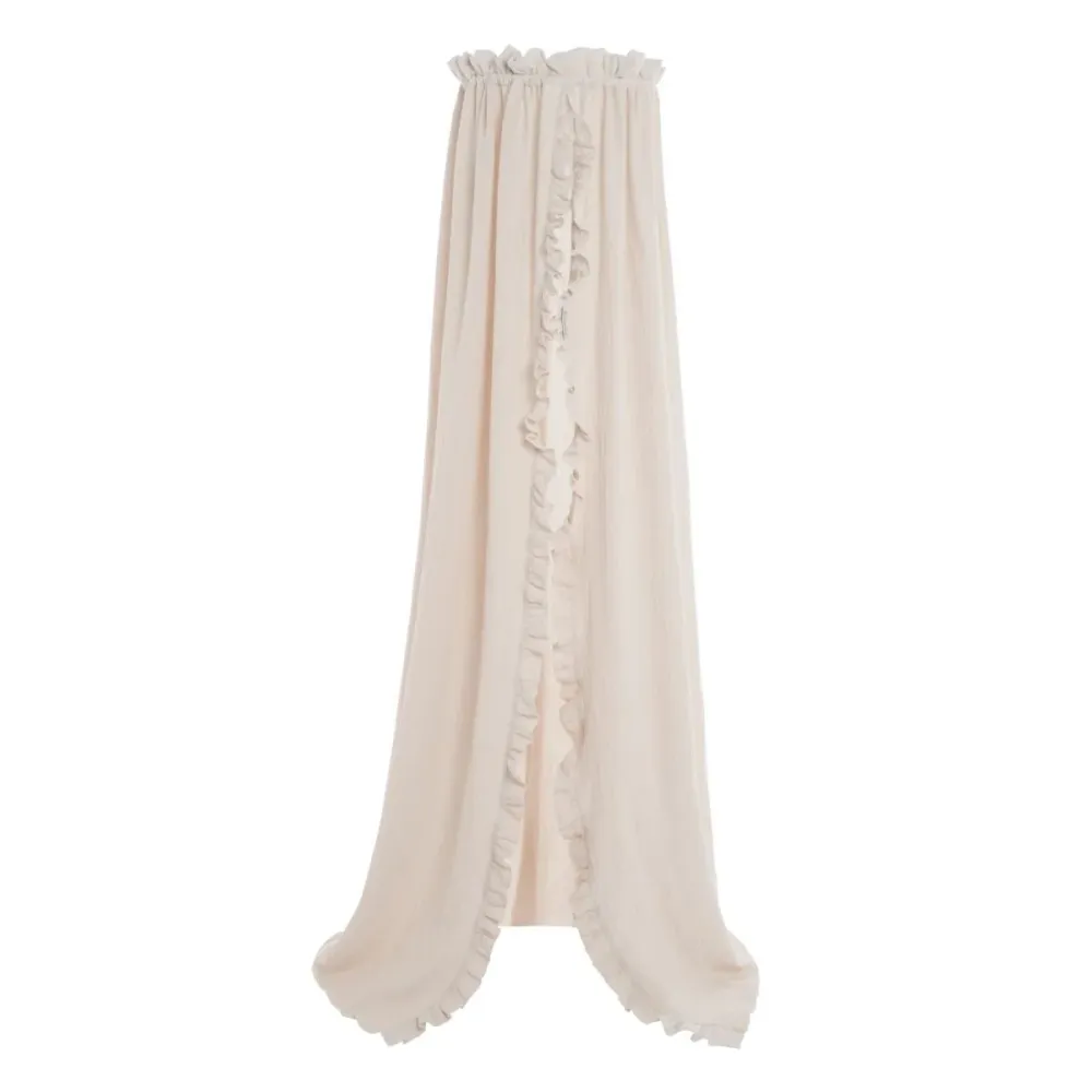 Baby's Only Stelaż łóżka Veil Spokojny ciepły len
