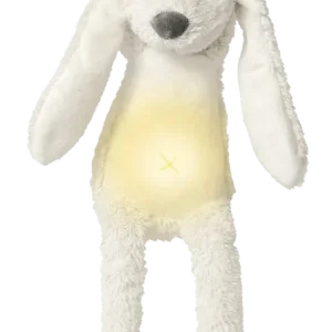 <tc>Happy Horse</tc> Przytulny królik Richie z kości słoniowej z lampką nocną i dźwiękiem 34 cm