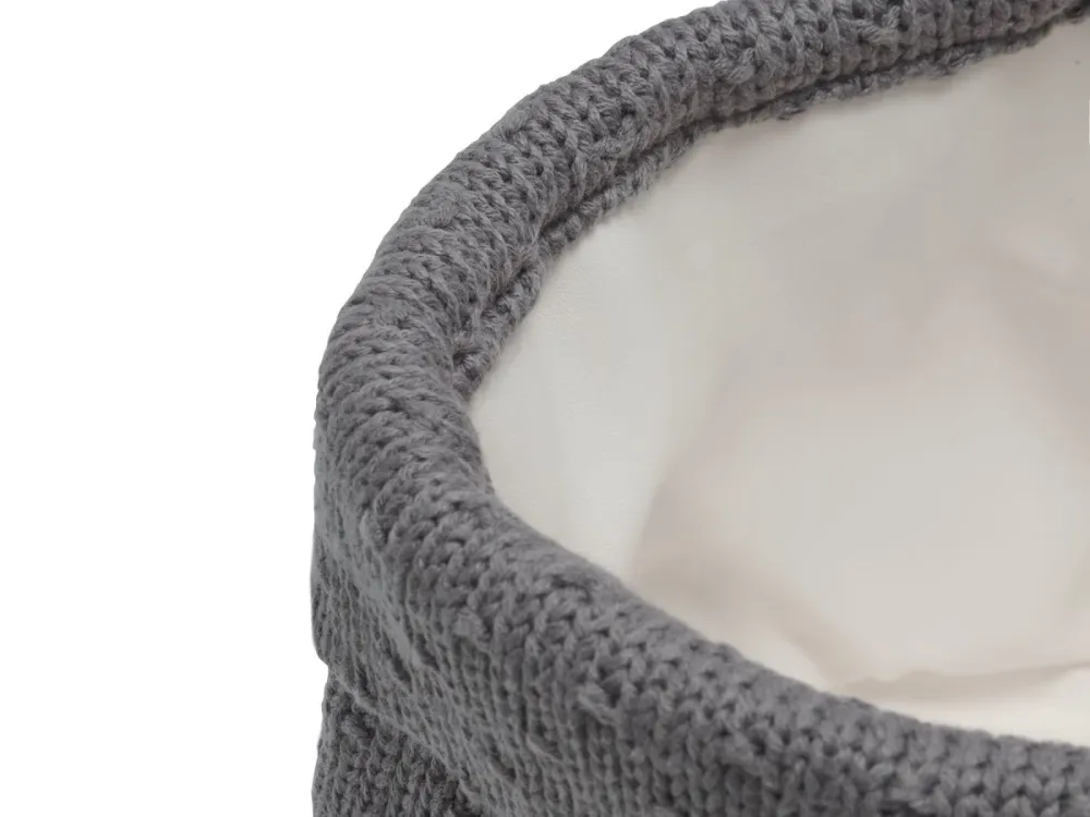 Jollein Koszyk na towary Bliss Knit Storm Grey