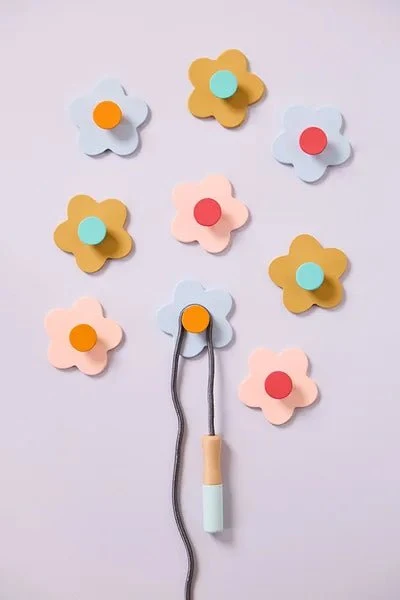 Kid's Concept Haczyk ścienny Flower Mix 3szt