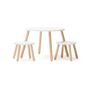 <tc>Kid's Concept</tc> Zestaw stołowy z taboretami biały
