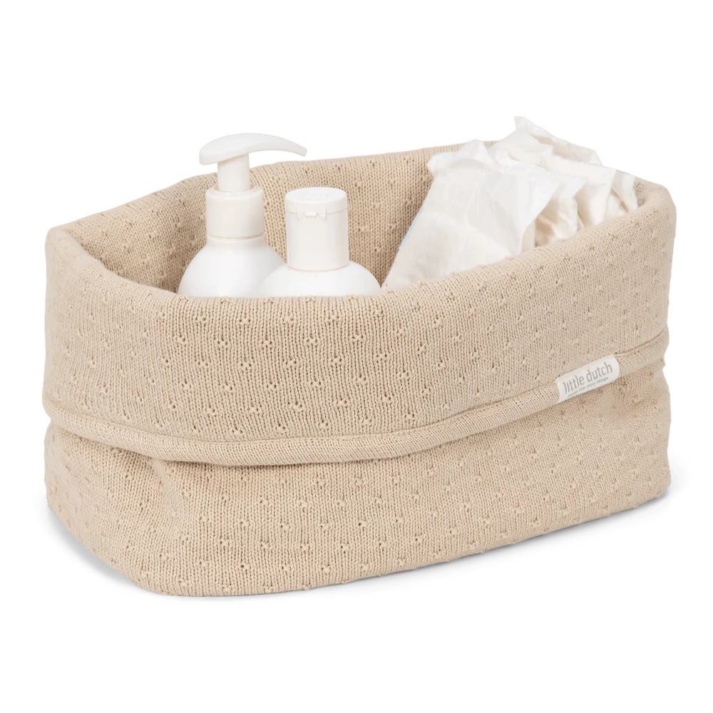 Little Dutch Kosz towarowy Pure Soft Beige Duży