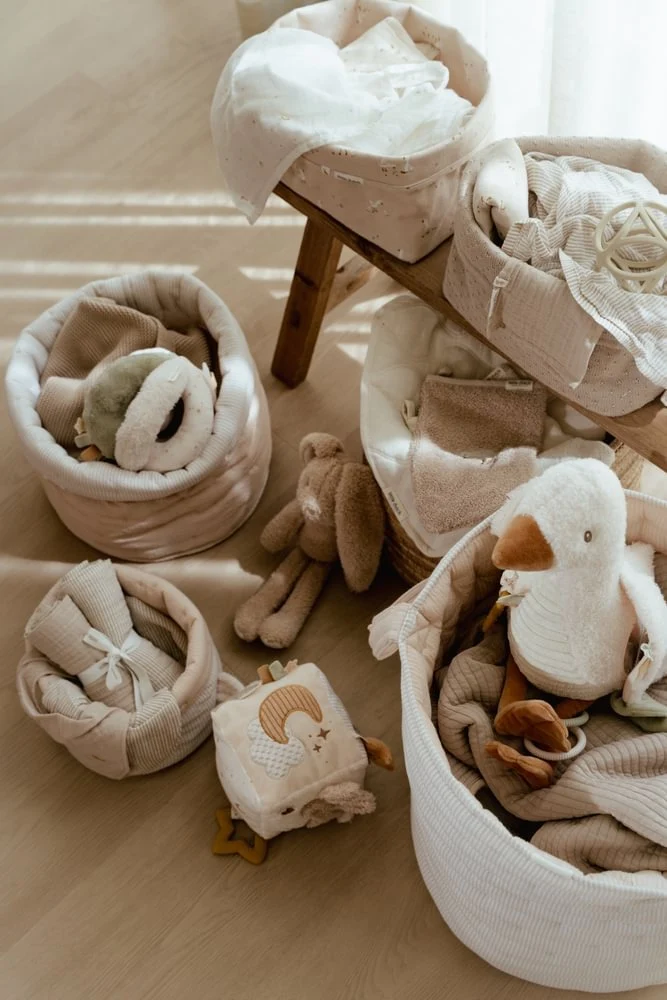 Little Dutch Kosz towarowy Pure Soft Beige Duży