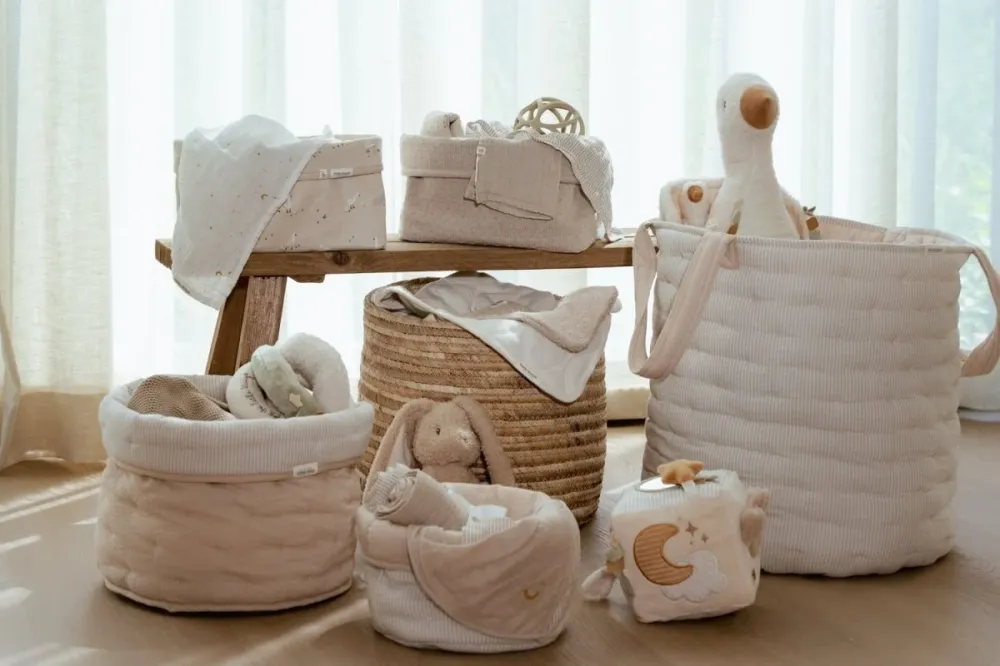 Little Dutch Kosz towarowy Pure Soft Beige Duży
