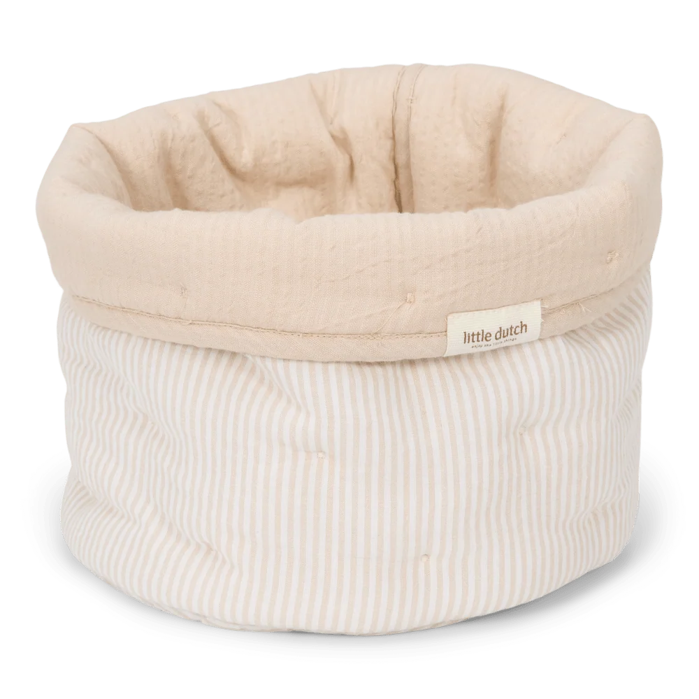 Little Dutch Koszyk towarowy Pure Soft Beige Stripe Small