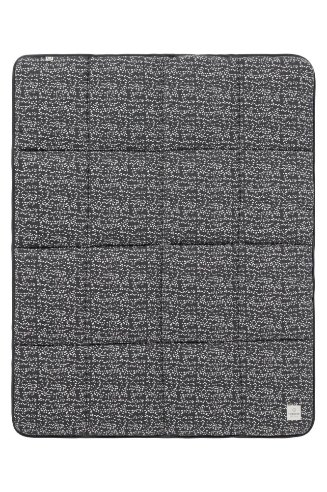 Noppies Fantazyjny kocyk do kojca w kropki dwustronny Kute żelazo 75x95cm