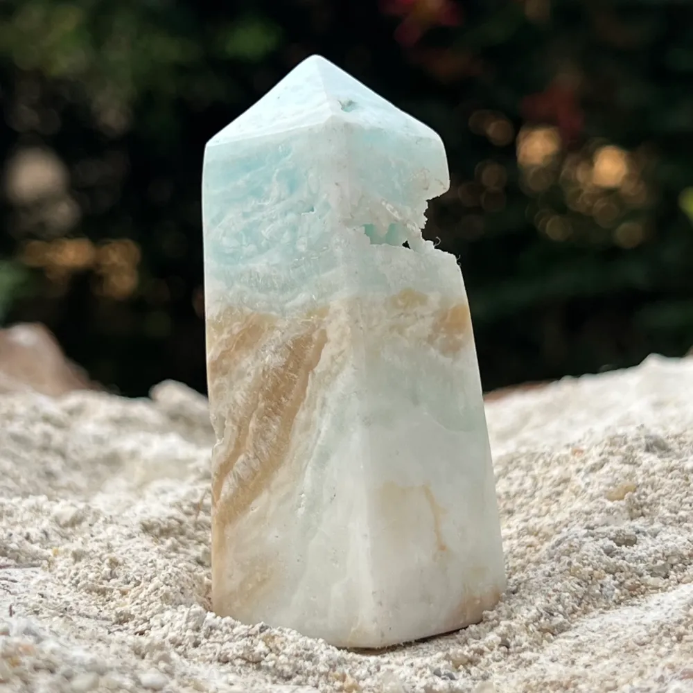 Tower/Obelisc Calcit Blue Caribbean M7