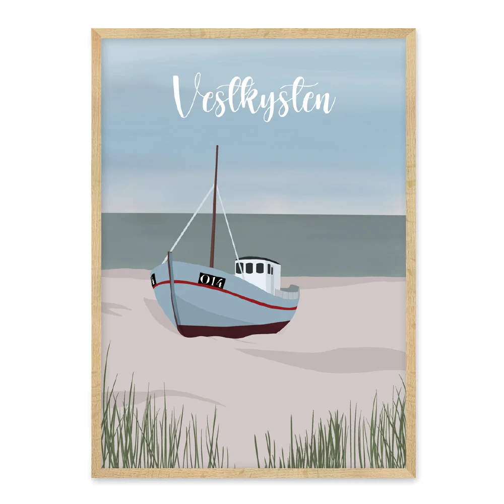 Vestkysten - sommerhusplakat