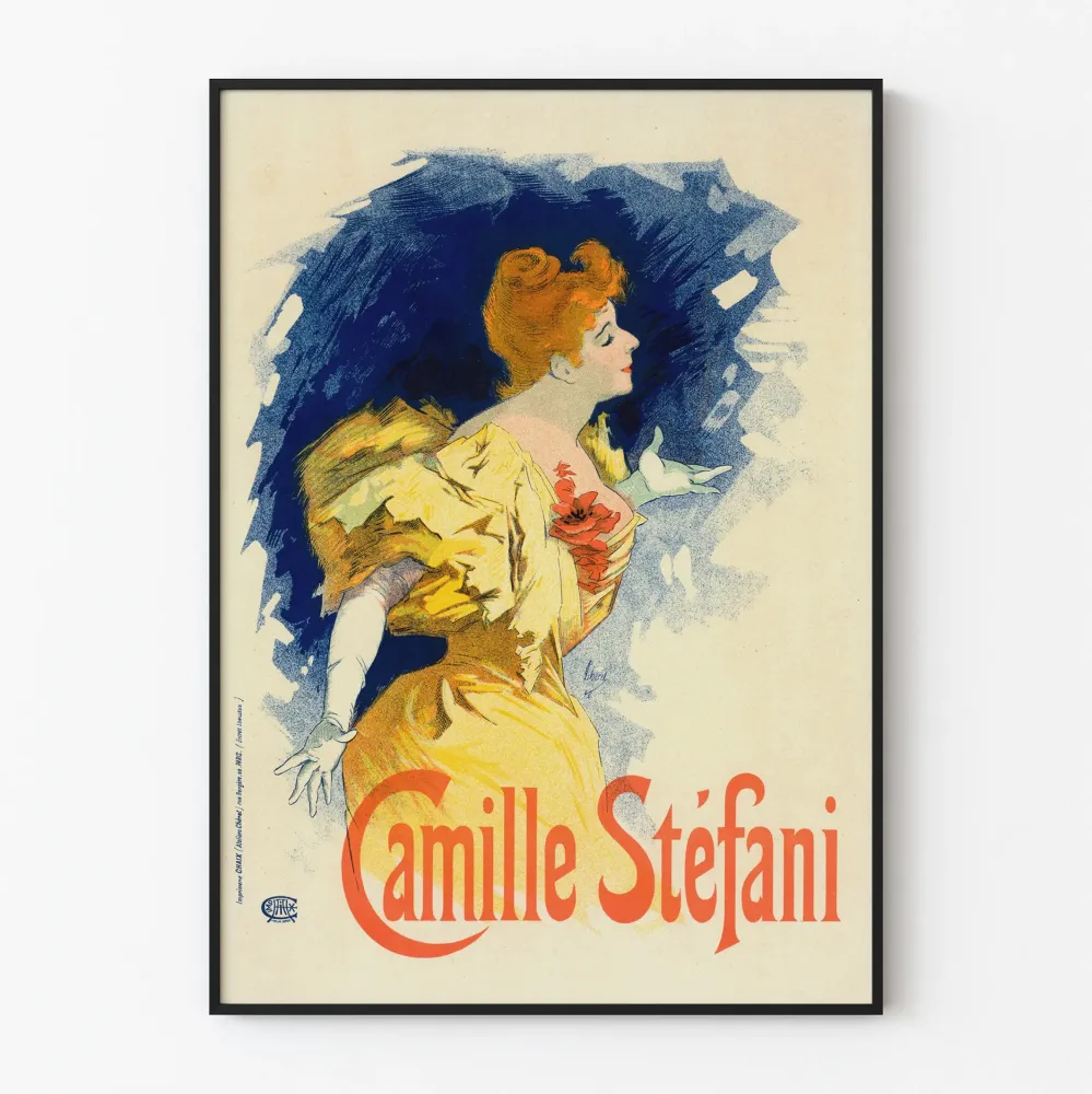 Vintage plakat Camille Stéfani - Elegancka dekoracja ścienna