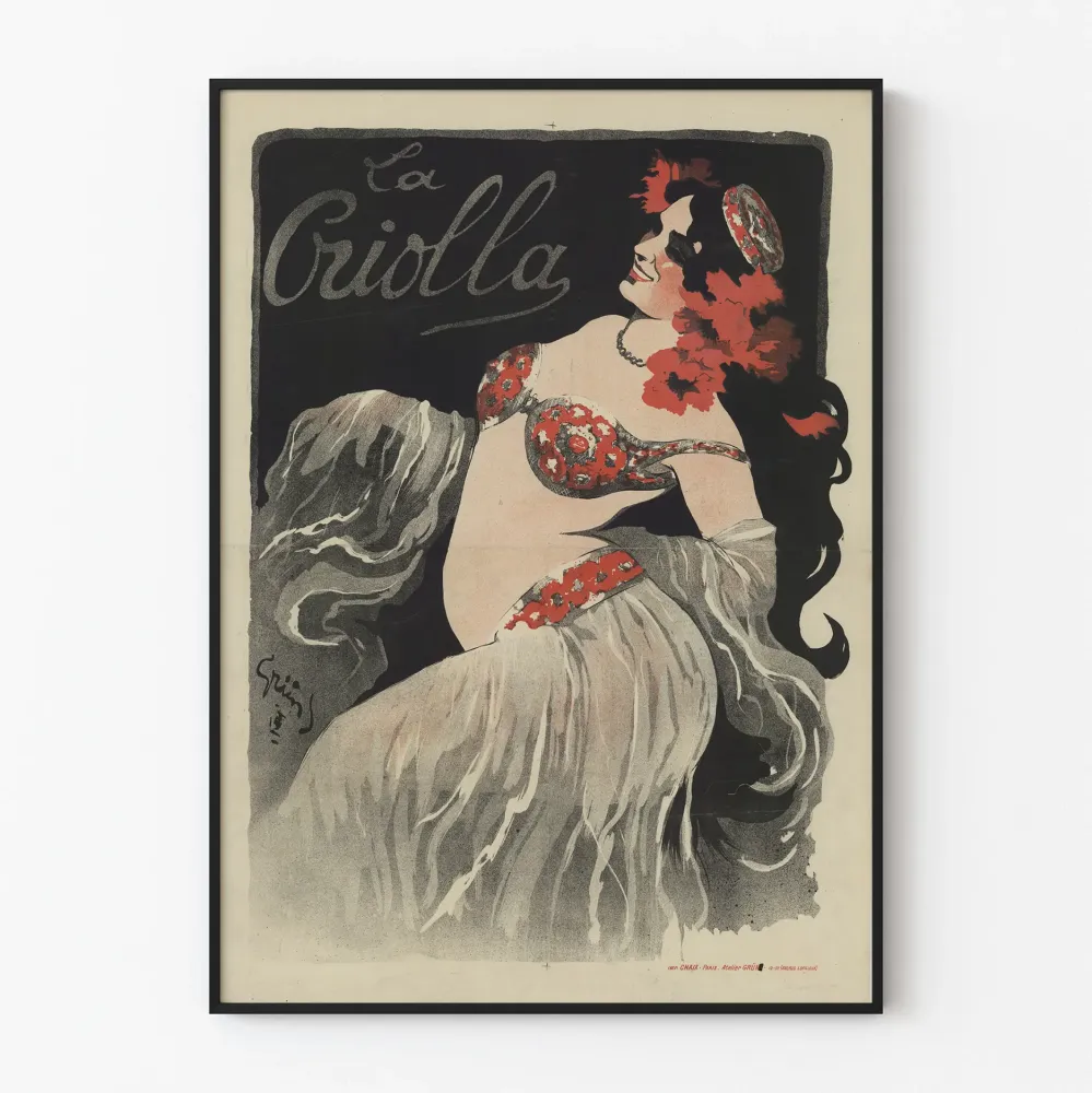 Vintage plakat La Criolla do artystycznej dekoracji ściennej