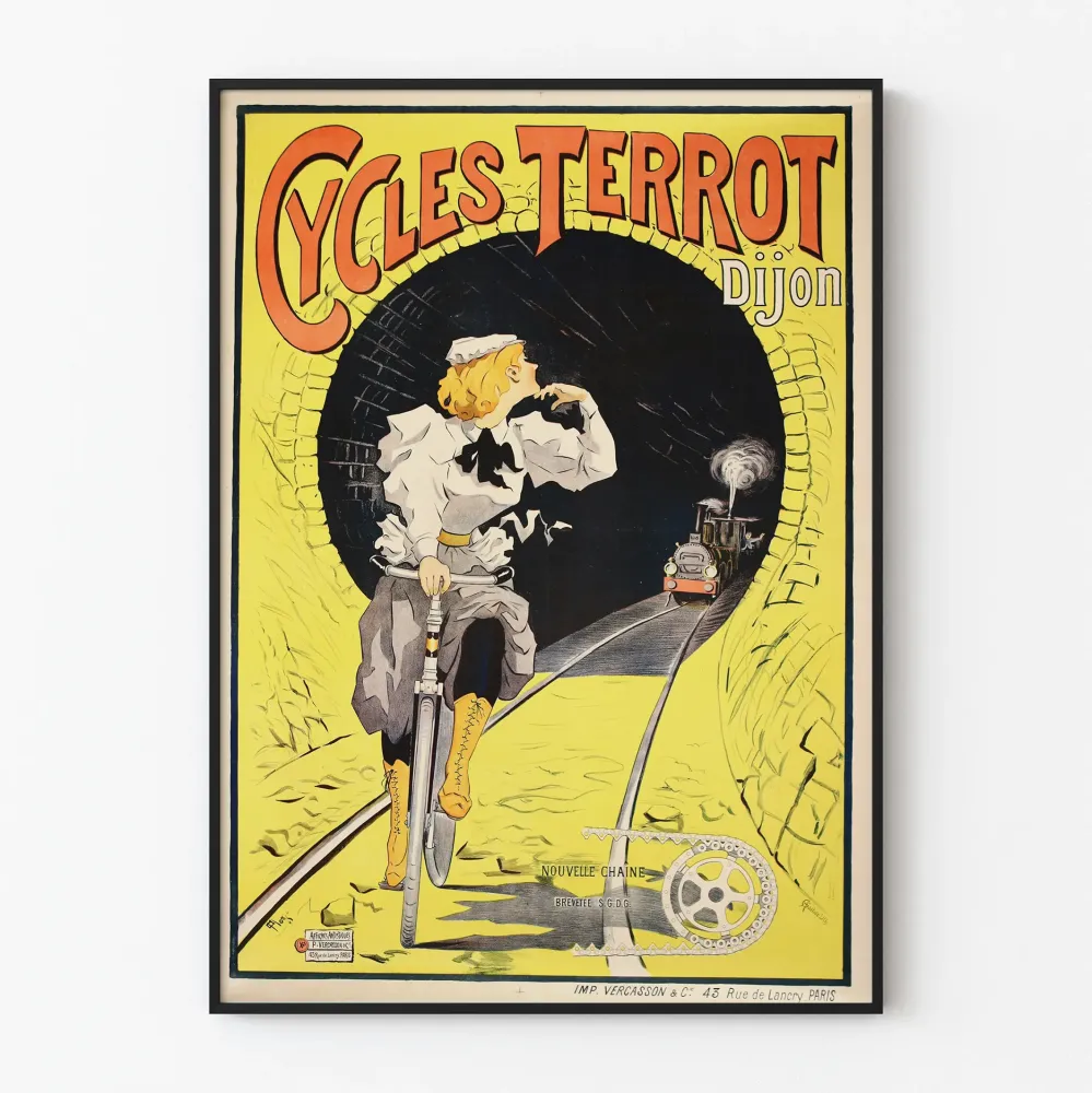 Vintage plakat Cycles Terrot Dijon – Plakat dekoracji ściennej w stylu retro