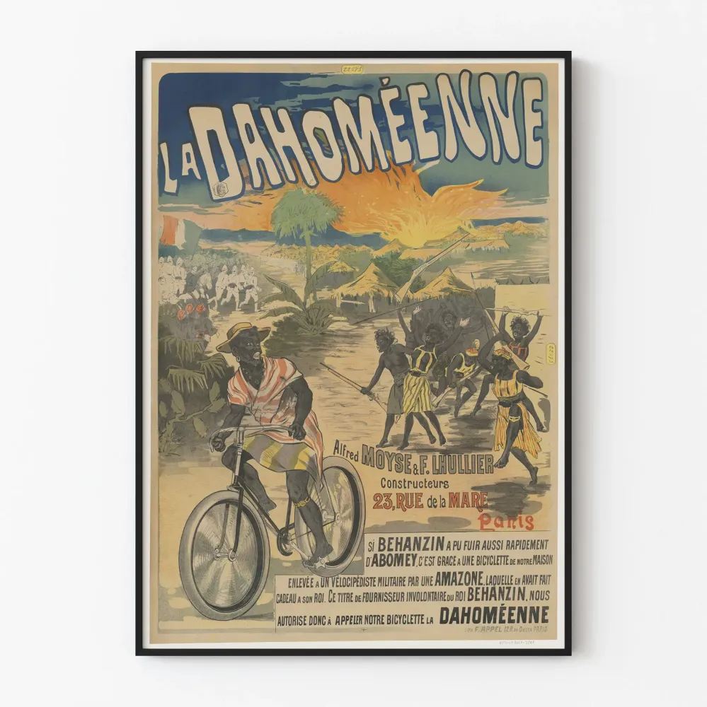 Vintage plakat La Dahoméenne do oryginalnej dekoracji ściennej