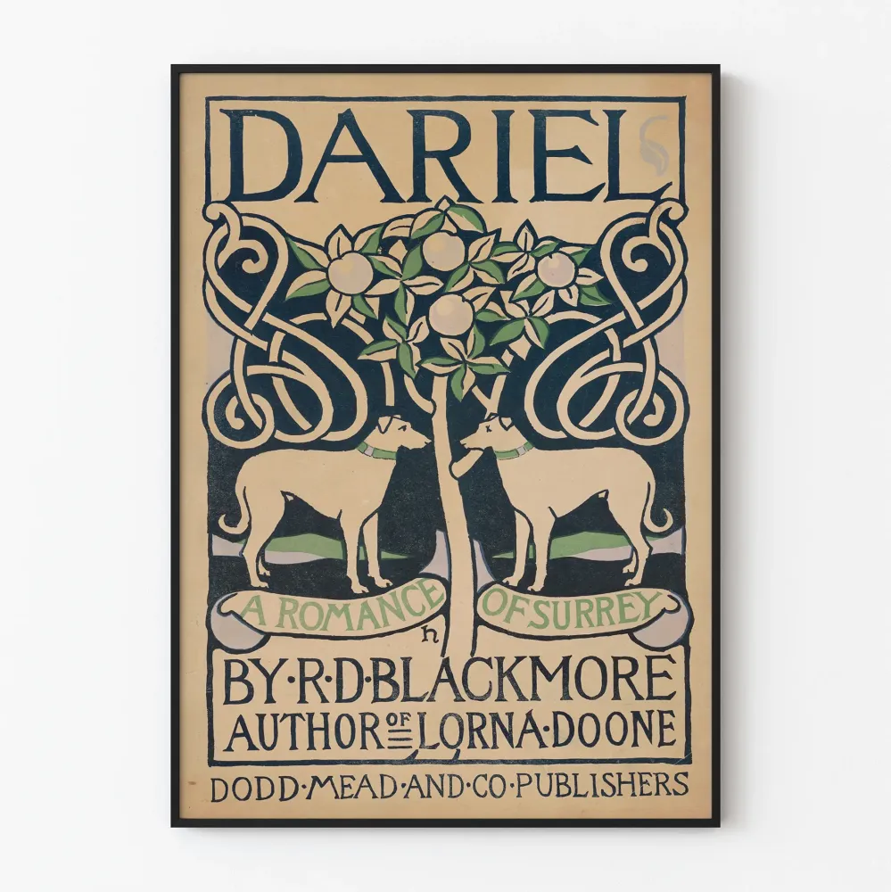 Vintage plakat Dariel - Romans Surrey dekoracyjny
