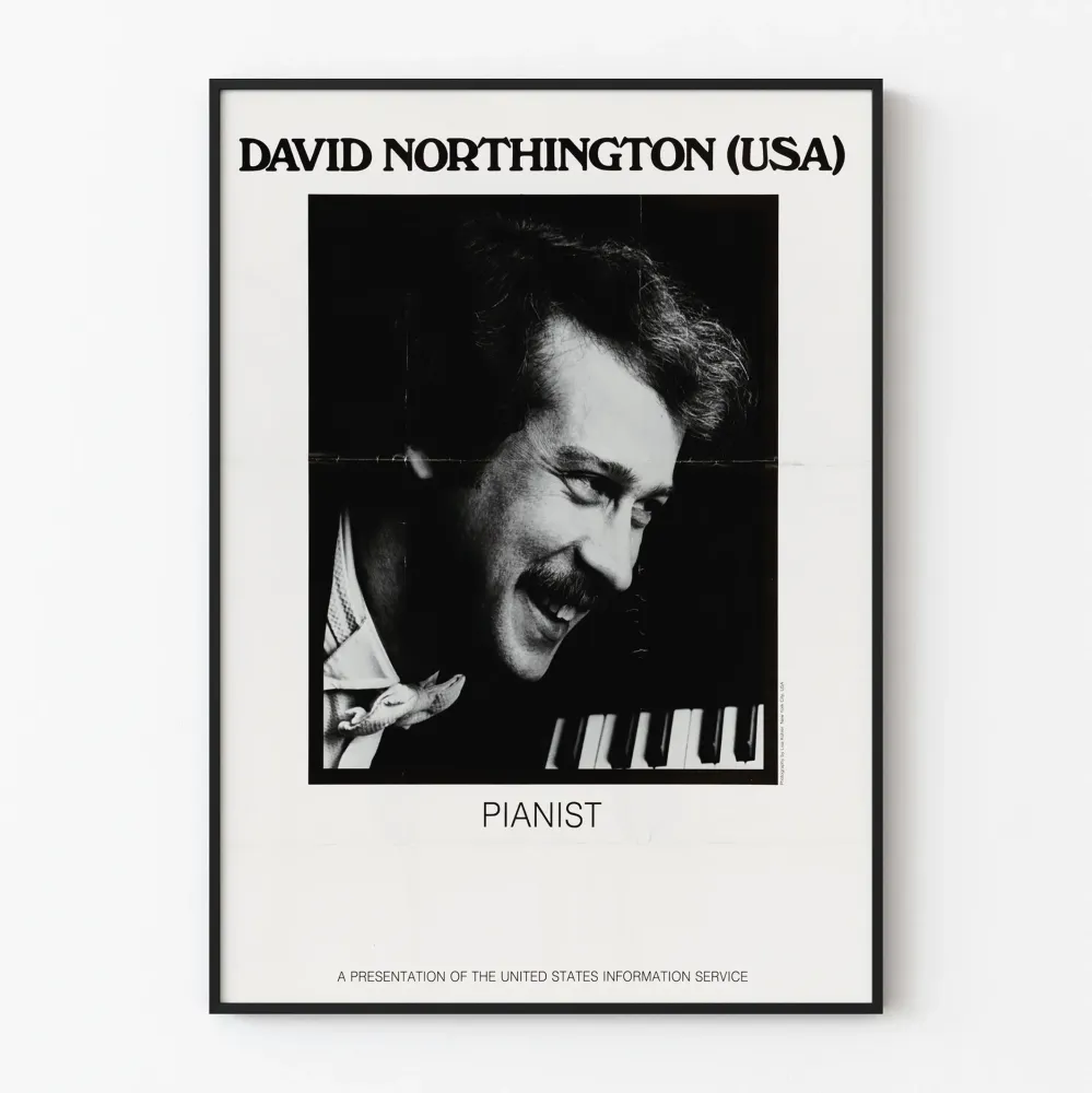 Vintage plakat Davida Northingtona - Amerykański pianista