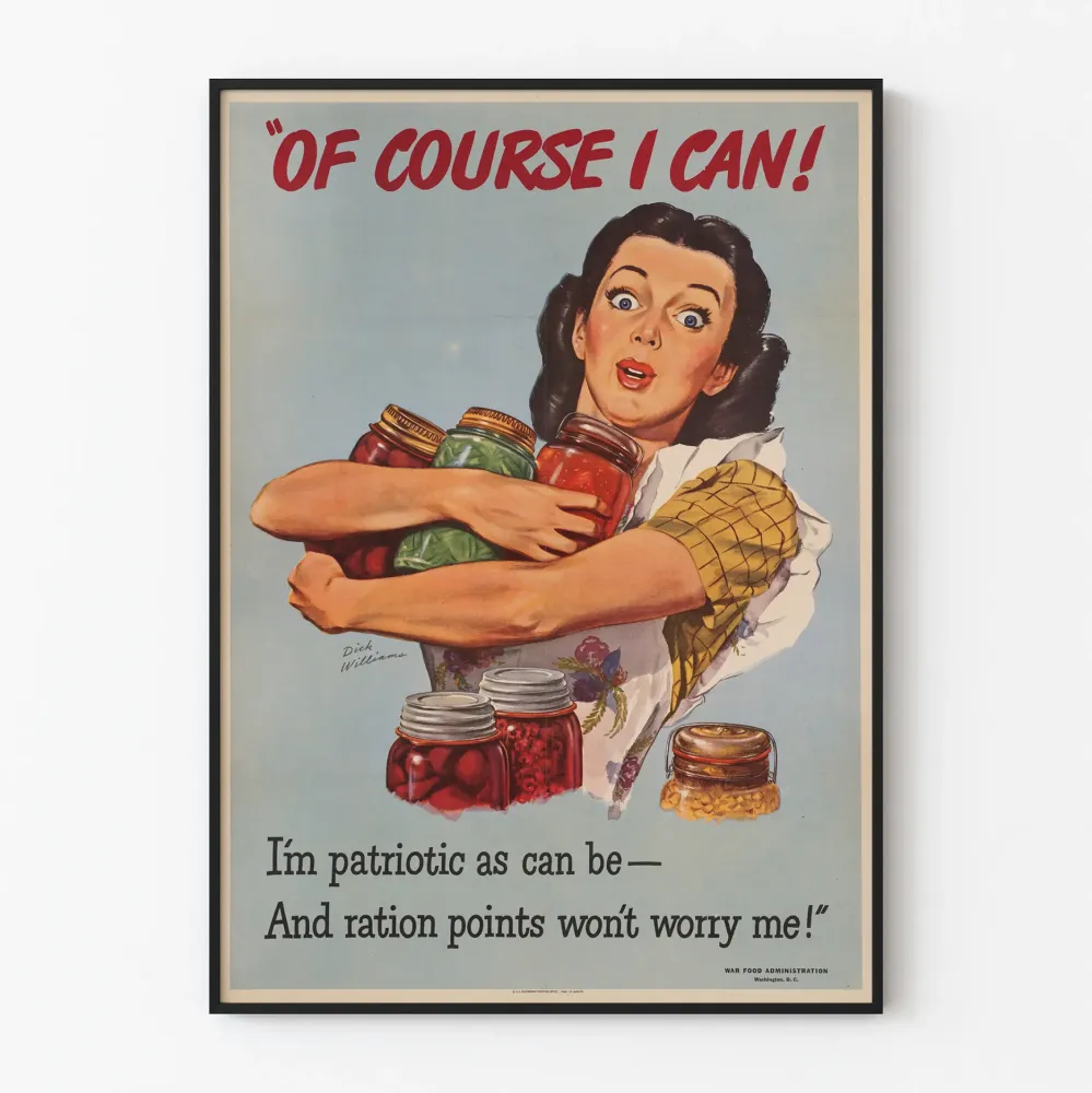 Vintage plakat dekoracyjny na ścianę „Oczywiście, że potrafię”