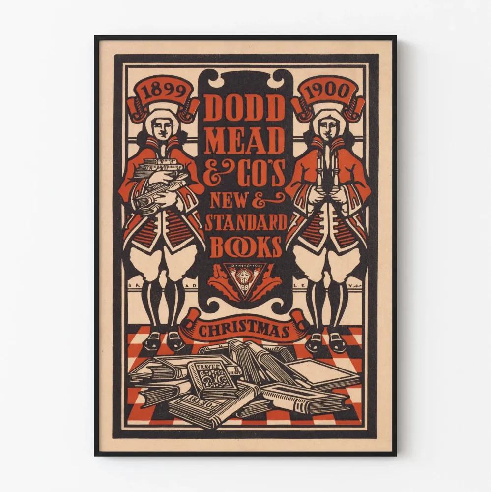 Vintage plakat Dodd Mead & Co. 1899-1900 dekoracja ścienna książka