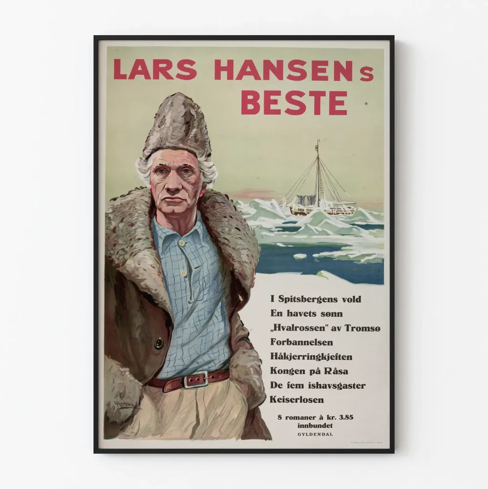 Vintage plakat Lars Hansen - Nordycka dekoracja ścienna