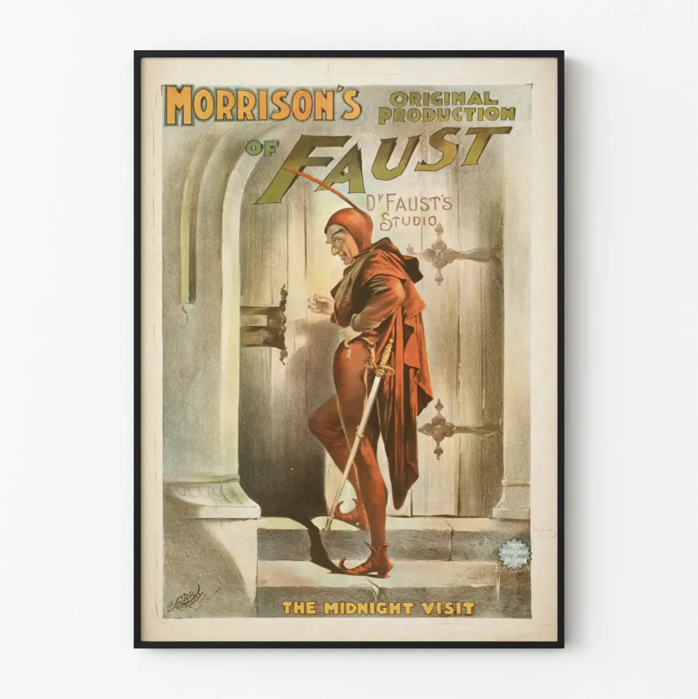 Vintage plakat Morrison's Original Production Faust - Midnight Visit