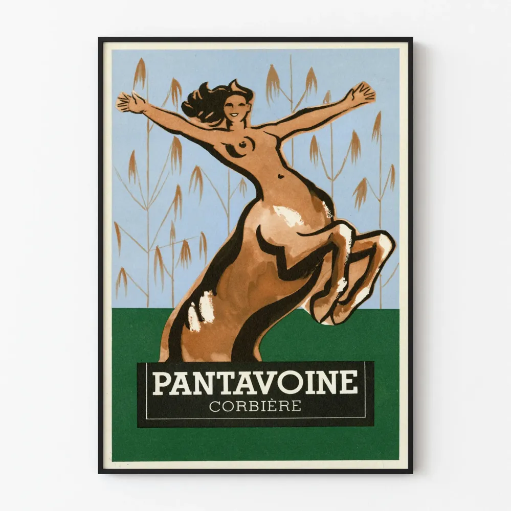 Vintage plakat Pantavoine Corbière dekoracyjny