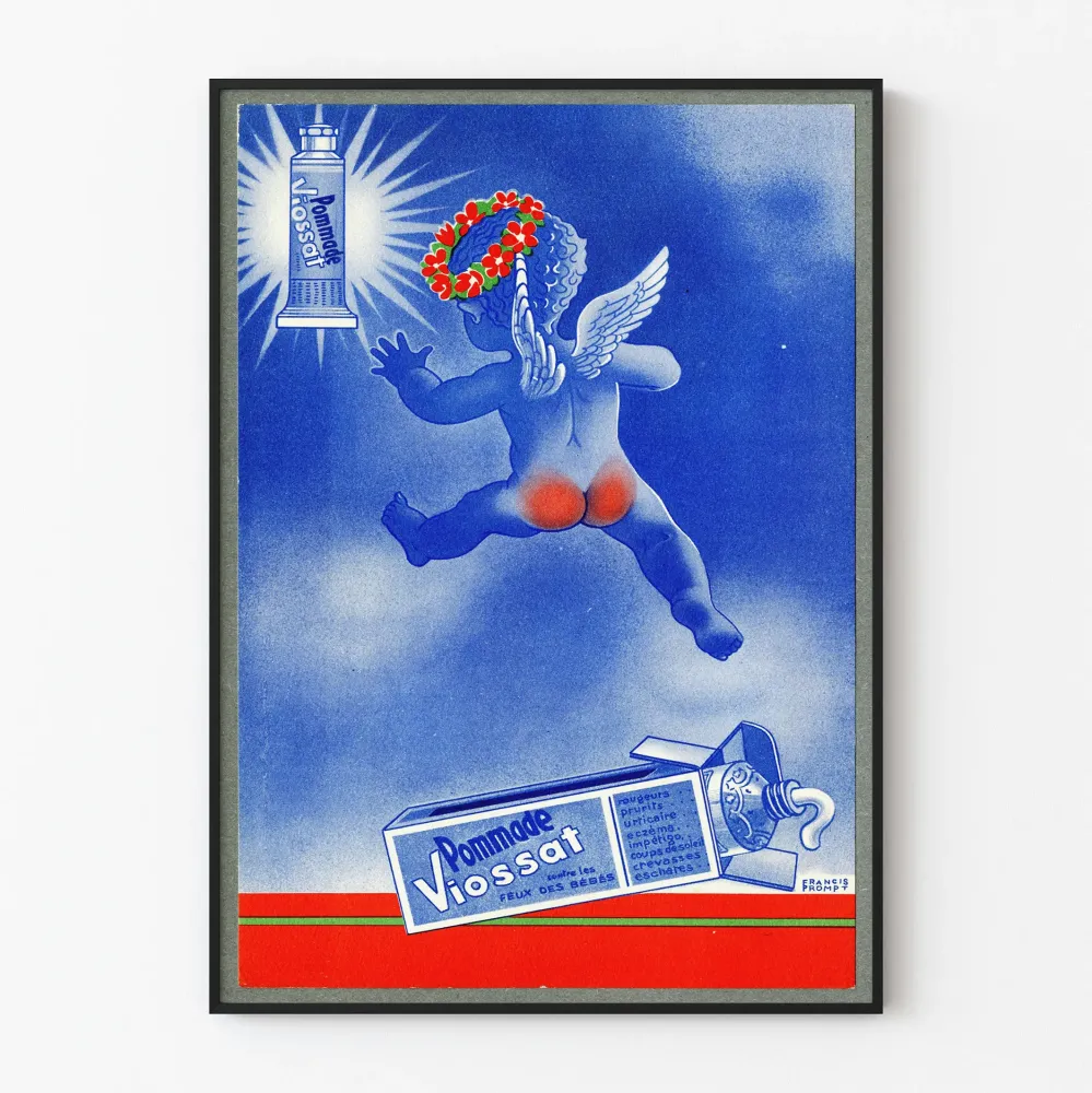 Vintage plakat reklamowy Pommade Viossat dekoracja ścienna