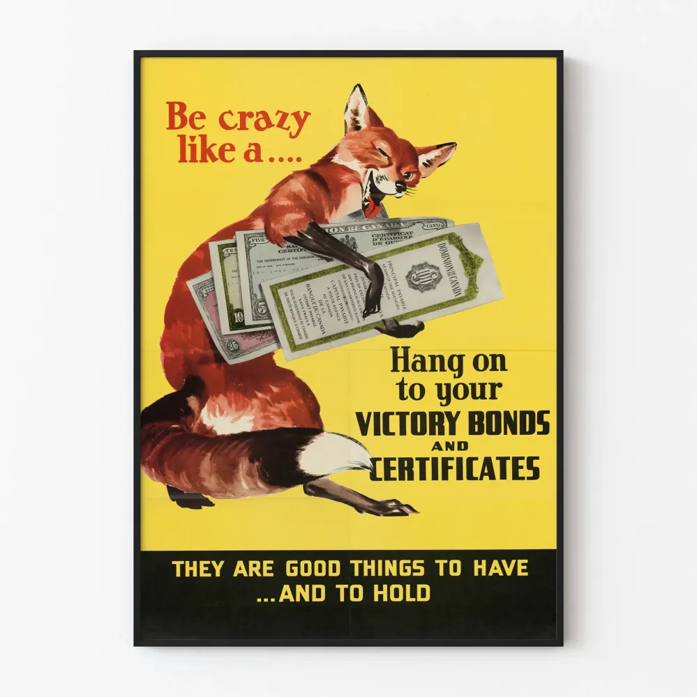Vintage plakat Renard et Bons de Victoire - Oryginalna dekoracja ścienna