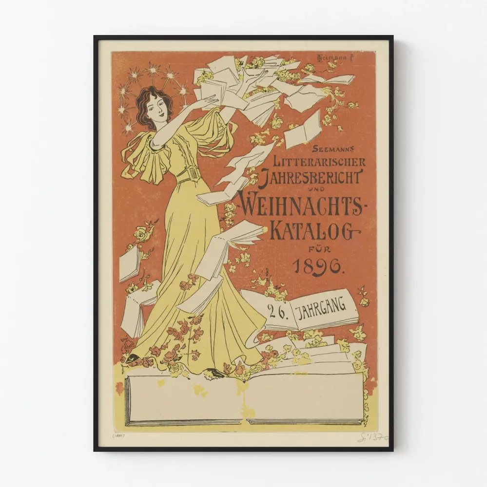 Vintage plakat Rocznik Żeglarza 1896 do dekoracji ścian