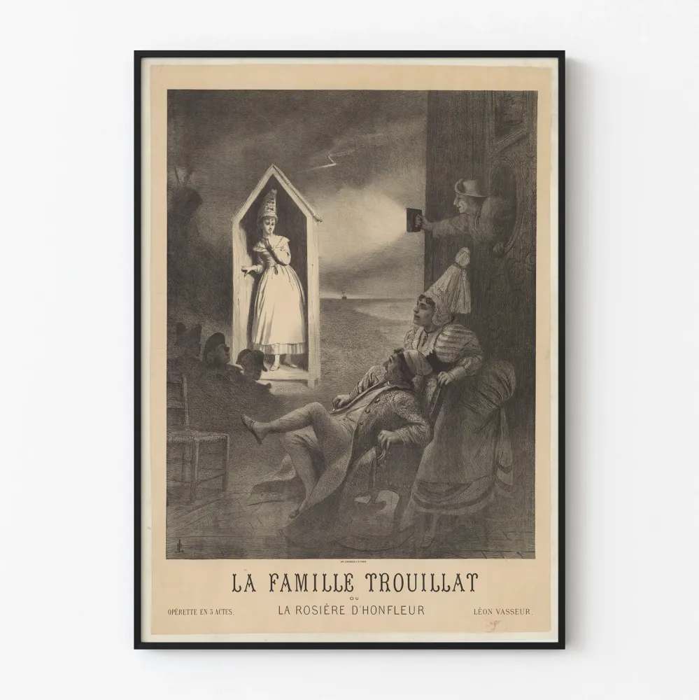 Vintage plakat Rodzina Trouillat jako dekoracja ścienna