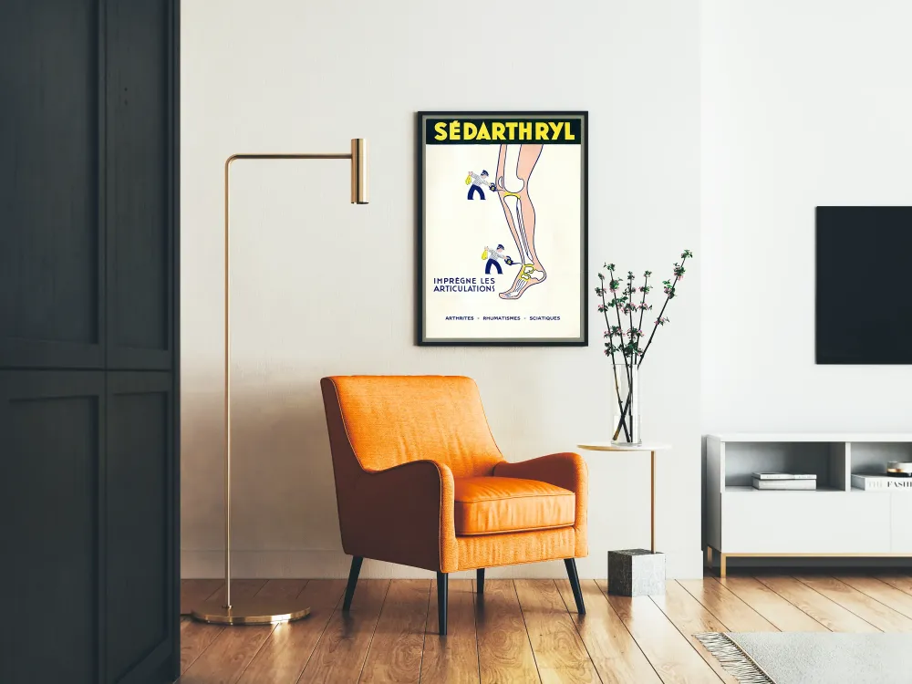 Vintage plakat Sédarthryl na ulgę stawów