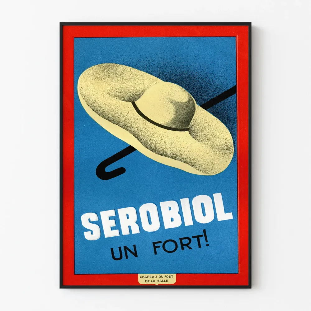 Vintage plakat Serobiol - Oryginalna dekoracja ścienna