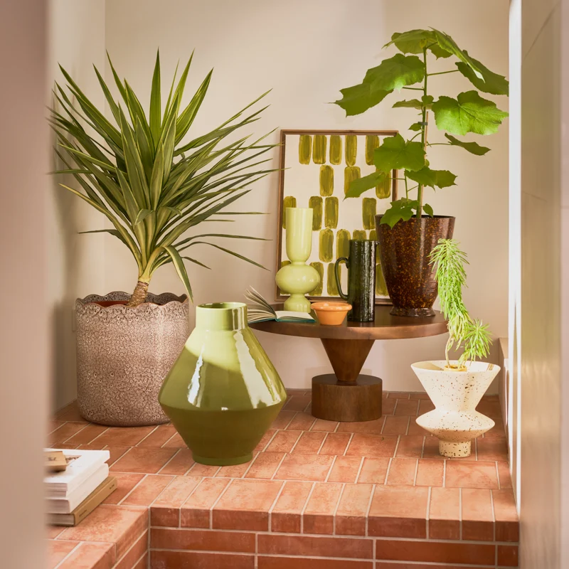 Wazon ceramiczny PHILA zielony