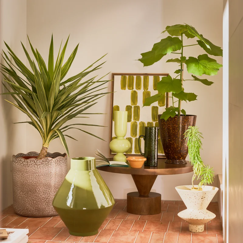 Wazon ceramiczny PHILA zielony