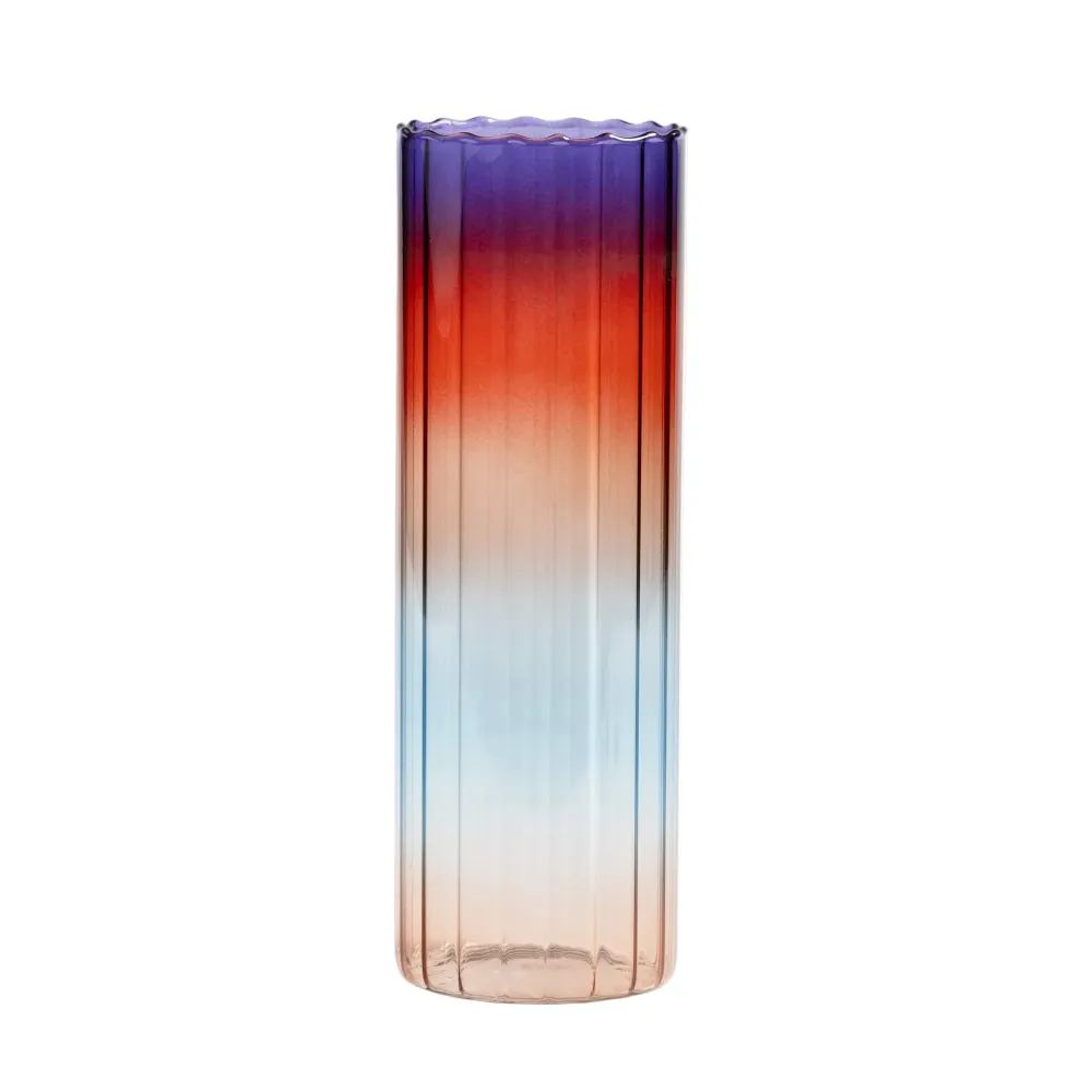 Wazon GRADIENT EVENING niebieski z czerwonym