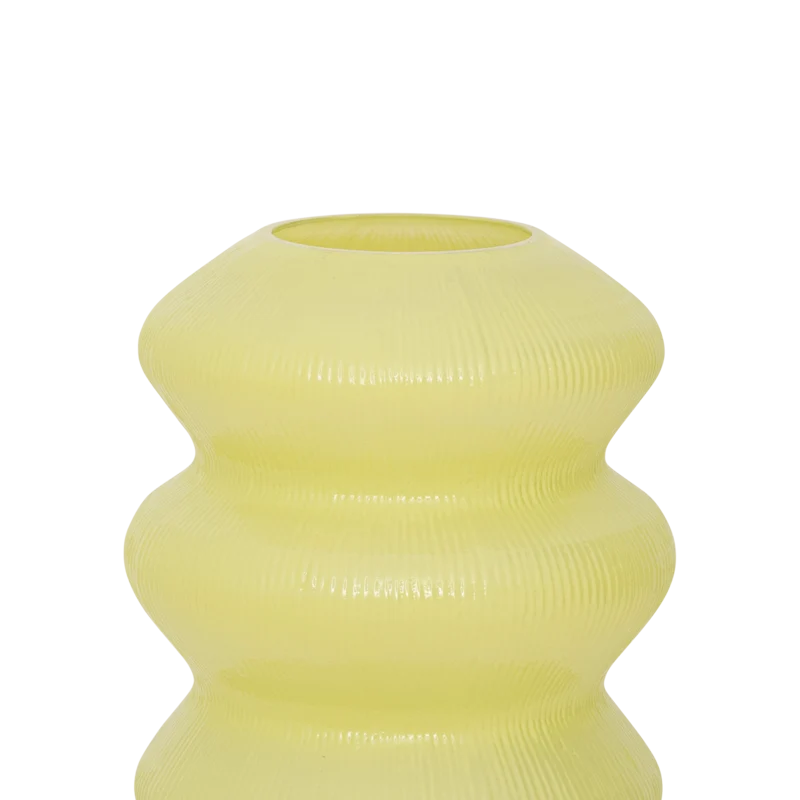 Wazon szklany LILY limonkowy