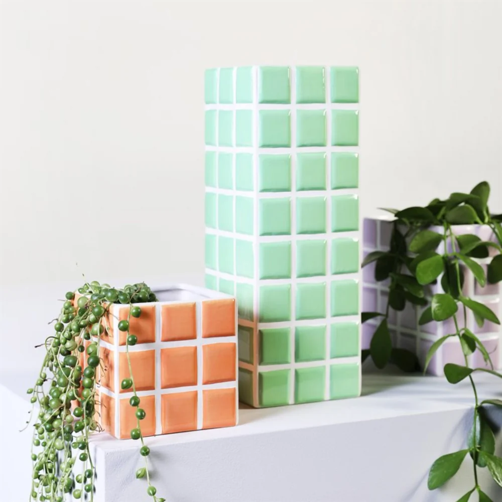 Wazon TILE zielony