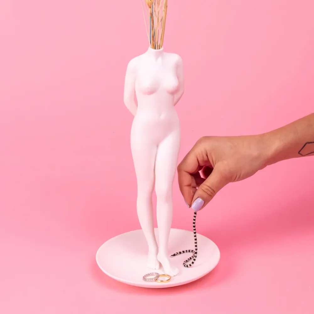 Wazon LA TIMIDA biał porcelana