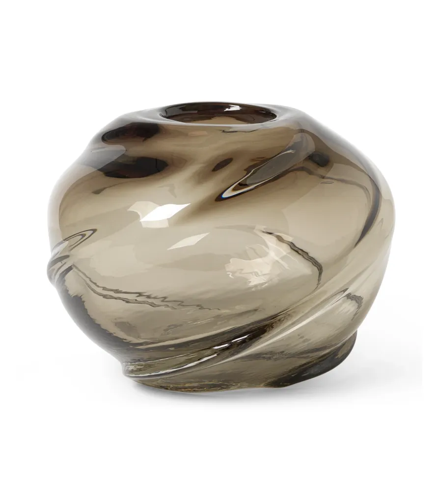 Wazon WATER ROUND SWIRL ciemnoszary