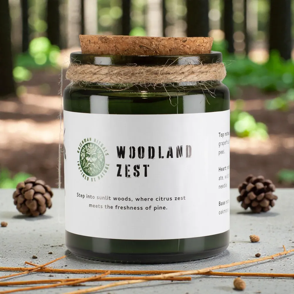 Świeca sojowa Greenman Woodwick – Leśna Świeżość