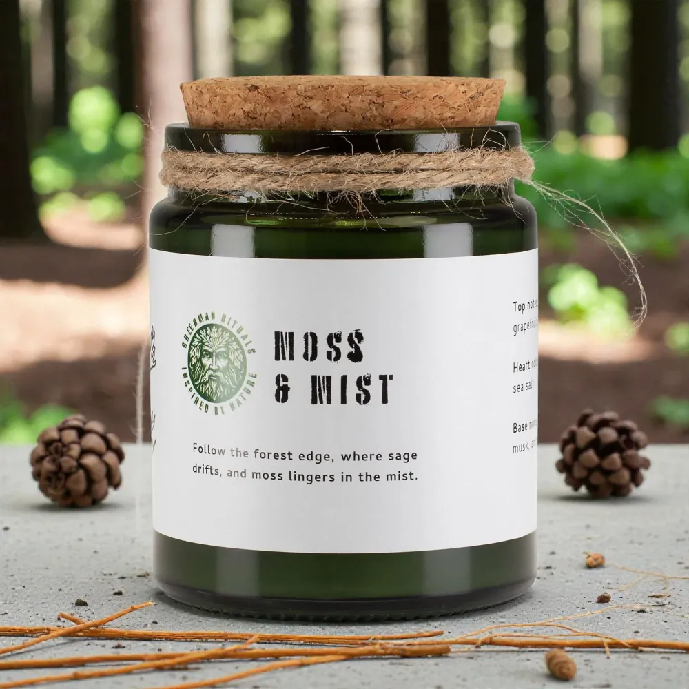 Świeca sojowa Greenman Woodwick – Mech i Mgł